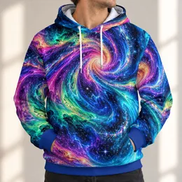 Iridescent Cosmic Vortex With Sparkling Stardust For Bold Everyday Street Style All-over Print Hoodie (Lightweight)