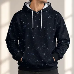Midnight Starry Sky for Stargazing Nights and Everyday Cosmic Style All-over Print Hoodie (Lightweight)
