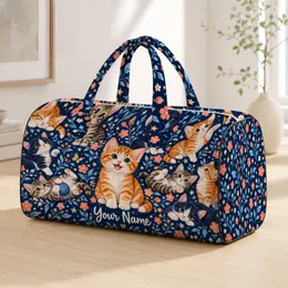 Playful Kitten Crowd for Cozy Weekend Getaways and Cat Lover Escapes Quilted Weekend Bag