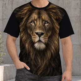 Regal Lion Portrait for Bold Everyday Style, Wildlife Enthusiasts and Nature Lovers All-over Print Unisex T-shirt