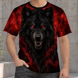 Fierce Black Wolf With Crimson Haze For Bold Everyday Style And Night Out Wear All-over Print Unisex T-shirt