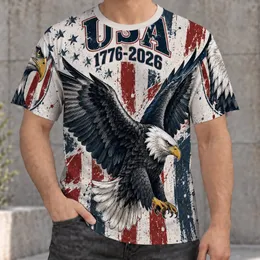 American Eagle Flag Tribute for Independence Day Celebrations and Summer Gatherings All-over Print Unisex T-shirt