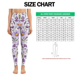 Lavender Daisy Blooms for Yoga Pilates and Everyday Casual Style Leggings