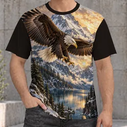 Bald Eagle Mountain Lake Wilderness for Hiking Camping and Outdoor Adventures All-over Print Unisex T-shirt