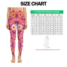 Pink Yellow Daisy And Starburst Florals For Yoga Pilates And Everyday Wear Leggings