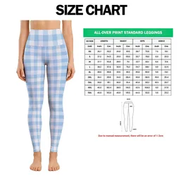 Pastel Blue Gingham Checks for Yoga, Pilates, and Everyday Activewear Leggings