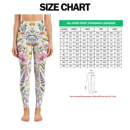 Pastel Wildflowers And Butterflies For Yoga, Pilates, Travel And Everyday Style For Women Leggings