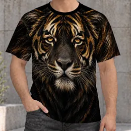 Golden-Eyed Tiger Portrait for Bold Outdoor Adventures and Wildlife Lovers All-over Print Unisex T-shirt