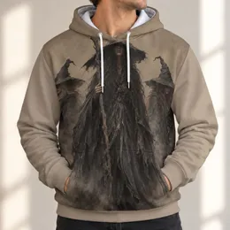 Three Witch Sisters for Halloween Nights and Autumn Costume Gatherings, Dark Folklore All-over Print Hoodie (Lightweight)