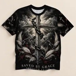 Faithful Cross of Grace for Worship, Church, and Everyday Christian Encouragement All-over Print Unisex T-shirt