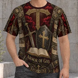 Faith Cross and Armor of God Scripture for Church, Worship and Everyday Devotion Wear All-over Print Unisex T-shirt