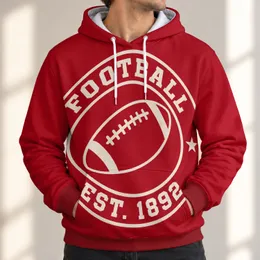 Vintage Football Emblem Apparel for Game Day, Tailgates and Casual Weekend Wear All-over Print Hoodie (Lightweight)