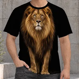Golden Lion Portrait for Bold Streetwear and Everyday Summer Adventures All-over Print Unisex T-shirt