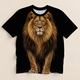 Golden Lion Portrait for Bold Streetwear and Everyday Summer Adventures All-over Print Unisex T-shirt