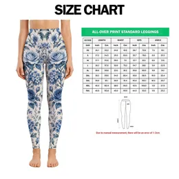 Blue And White Floral Blooms For Yoga, Pilates, And Everyday Outings Leggings