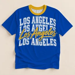 Retro Los Angeles Lettering for Casual Weekend Style and City-Loving Travelers and Fans All-over Print Unisex T-shirt