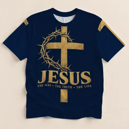 Golden Cross And Crown Of Thorns For Faith, Worship, And Everyday Christian Devotion All-over Print Unisex T-shirt