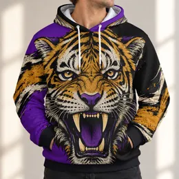 Roaring Tiger Head Heritage Artwork For Game Day And Everyday Wear All-over Print Hoodie (Lightweight)