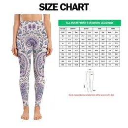 Lavender Paisley and Floral Motifs for Yoga, Pilates, and Everyday Wear Leggings