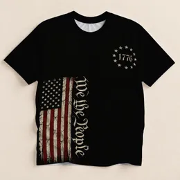 Distressed Eagle and Flag Heritage Art for Independence Day and Weekend Wear All-over Print Unisex T-shirt