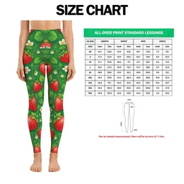 Bright Red Strawberries for Yoga, Pilates and Cheerful Everyday Summer Lifestyle Leggings