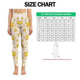 Golden Yellow Stars on Ivory for Yoga, Pilates and Everyday Studio-to-Street Style Leggings
