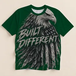 Bald Eagle And Distressed American Flag For Patriotic Everyday Wear And Eagle Lovers All-over Print Unisex T-shirt