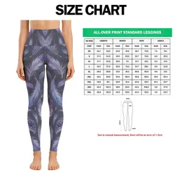 Lavender Blue Feather Scatter for Yoga Pilates and Everyday Casual Wear Leggings
