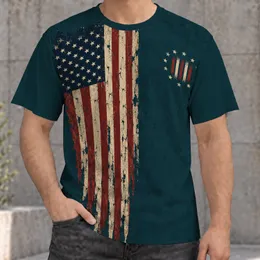 Vintage American Flag Vertical Stripes for Patriotic Weekends and Casual Everyday Style All-over Print Unisex T-shirt