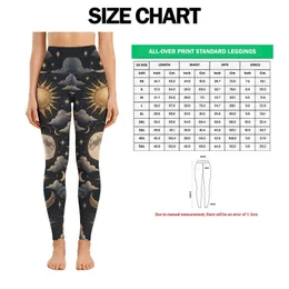 Antique Moon, Sun And Star Motifs For Yoga, Pilates And Everyday Wear Leggings