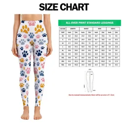 Colorful Paw Prints for Yoga, Pilates, and Everyday Activewear Leggings