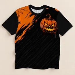 Halloween Pumpkin Spider Web and Bats for October Parties and Festive Seasonal Nights All-over Print Unisex T-shirt