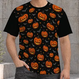 Glowing Jack-O'-Lanterns and Bats for Halloween Parties and Spooky Autumn Nights All-over Print Unisex T-shirt