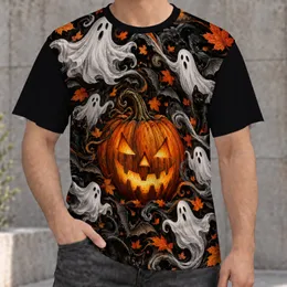 Jack-O'-Lantern Ghosts Bats And Black Cats For Halloween Parties And Autumn Nights All-over Print Unisex T-shirt