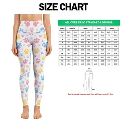 Pastel Paw Prints for Cheerful Yoga, Pilates, and Everyday Activewear Leggings