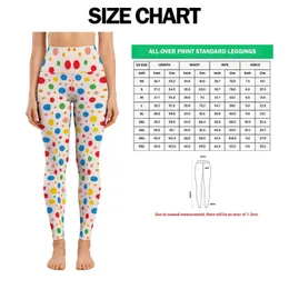 Colorful Rainbow Polka Dot Motif For Yoga Pilates And Everyday Casual Active Wear Leggings