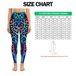 Vibrant Neon Leopard Camo Colors For Yoga, Cycling And Gym Training For Women Leggings