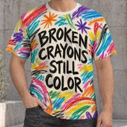 Broken Crayon Colorful Encouragement For Creative Everyday Wear And Creative Souls All-over Print Unisex T-shirt