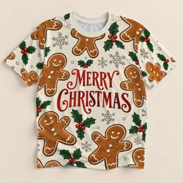 Gingerbread Men And Holly For Merry Christmas Holiday Celebrations And Seasonal Cheer All-over Print Unisex T-shirt