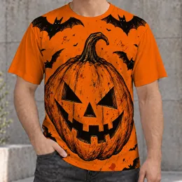 Spooky Pumpkin and Bats for Halloween Parties and Autumn Costume Events for Men All-over Print Unisex T-shirt