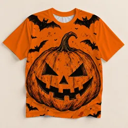 Spooky Pumpkin and Bats for Halloween Parties and Autumn Costume Events for Men All-over Print Unisex T-shirt