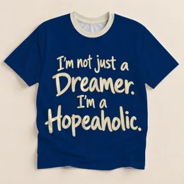 Hopeful Dreamer Saying for Everyday Positivity, Motivation, and Encouragement for Women All-over Print Unisex T-shirt