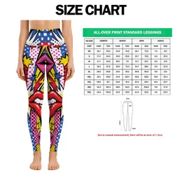 Comic Lip Pop Art Energy For Yoga Gym And Running Activewear Leggings