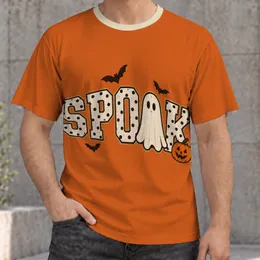 Spooky Ghost and Pumpkin Halloween Fun for Festive October Celebrations All-over Print Unisex T-shirt