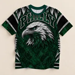 Fierce Eagle Head Varsity Style for Game Day and Everyday Pride All-over Print Unisex T-shirt