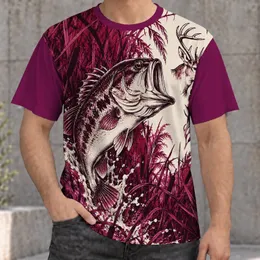 Bass And Deer Hunting Adventure For Fishing Trips, Camping And Outdoor Weekends All-over Print Unisex T-shirt