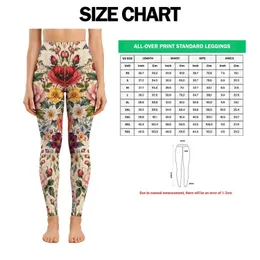 Vintage Watercolor Garden Florals for Romantic Cottagecore Weekends and Spring Outings Leggings