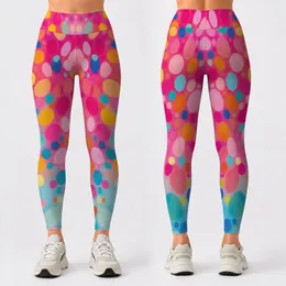 Colorful Bubble Dot Motifs for Playful Weekend Style and Creative Everyday Looks for Women Leggings