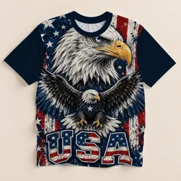 Bald Eagle and Stars for Patriotic Celebrations, Independence Day and American Pride All-over Print Unisex T-shirt