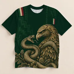 Golden Eagle and Serpent Heritage for Match Day and Everyday Streetwear Fans All-over Print Unisex T-shirt